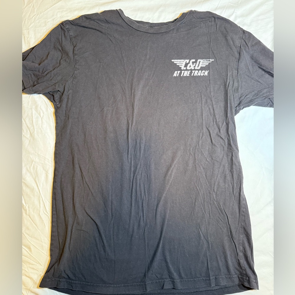 At The Track caffeine and octane Men's Gray T-Shirt
